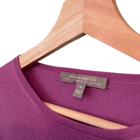 Neiman Marcus The Cashmere Collection Crewneck Long Sleeve Top in Size Medium - Picture 4 of 11